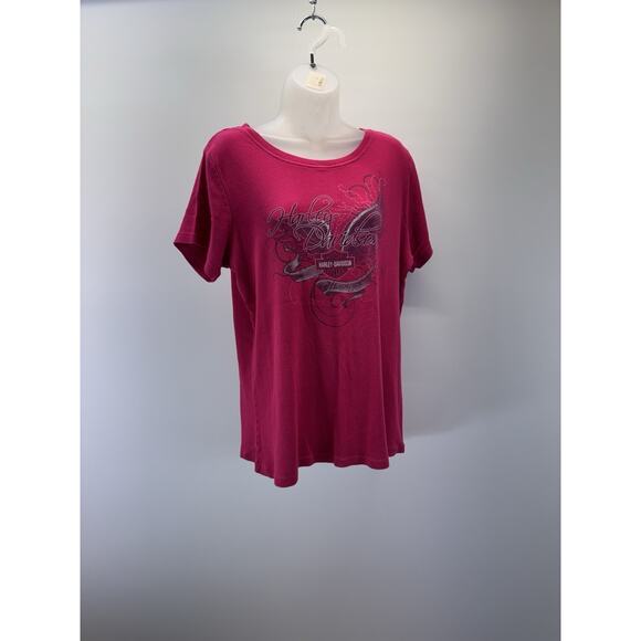 harley Tops - Eagle HARLEY DAVIDSON WOMEN'S SIZE 1X PINK T-SHIRT SHORT SLEEVE Lafayette, IN
